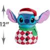 Stitch 12-inch Weighted Snowman Plush Stuffed Animal, Lilo and Stitch, Super Soft Fabric, Kids Toys for Ages 3 Up by Just Play