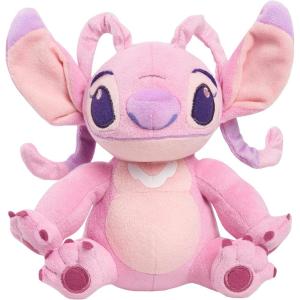 Disney Lilo & Stitch 6-Inch Bean Plushie Angel, Stuffed Animal, Alien, Kids Toys for Ages 2 Up by Just Play