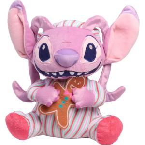 Disney Stitch 10-inch Holiday Feature Plush Angel Stuffed Animal with Music and Motion, Soft Cuddly Material, Toy for Fans, Girls, Kids, Ages 3 and Up by Just Play