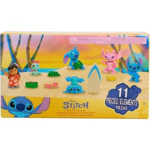 Disney Stitch Collectible Figure Set with Accessories, 11-Pieces, 2-inch Figurines, Collectible Toys, Home Decoration, Holiday Stocking Stuffers, Gifts, Presents, Kids Toys for Ages 3 Up by Just Play
