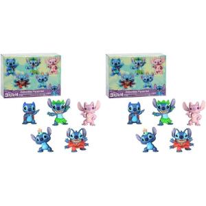 Disney’s Lilo & Stitch Collectible Stitch Figure Set, 5-pieces, Kids Toys for Ages 3 Up by Just Play(5 Count (Pack of 2))