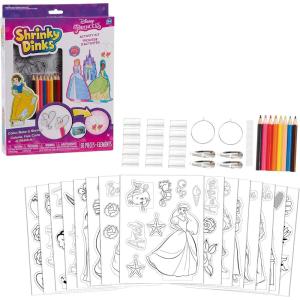 Shrinky Dinks Disney Princesses Kit, Includes 15 Shrinky Dinks, Arts and Crafts for Kids, Holiday Stocking Stuffers, Gifts, Presents, Kids Toys for Ages 5 Up by Just Play