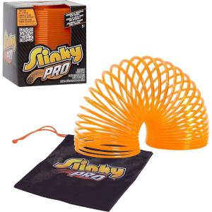 Slinky® Pro Plastic Spring Fidget Toy, Orange, 3.4-inch Diameter, Kids Toys for Ages 5 Up by Just Play