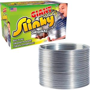 The Original Giant Slinky Walking Spring Toy, Metal Slinky, Party Favors, Fidget Toys, Holiday Stocking Stuffers, Gifts, Presents, Kids Toys for Ages 5 Up by Just Play