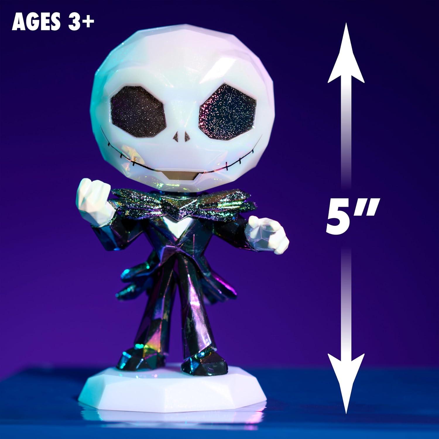 imageDisney Tim Burtons The Nightmare Before Christmas 5inch Collectible Jack Skellington Bobblehead Figure with Sparkle Finish Toy for Fans Girls Boys Kids Ages 3 and Up by Just Play