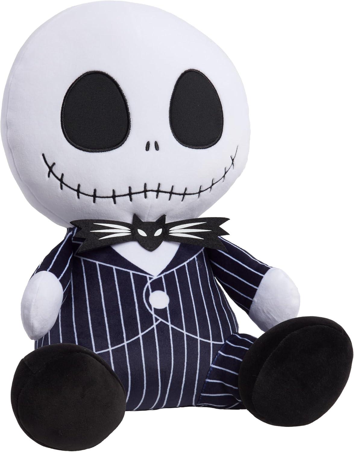 imageDisney Tim Burtons The Nightmare Before Christmas Jack Skellington Comfort Weighted Plush Kids Toys for Ages 3 Up by Just Play