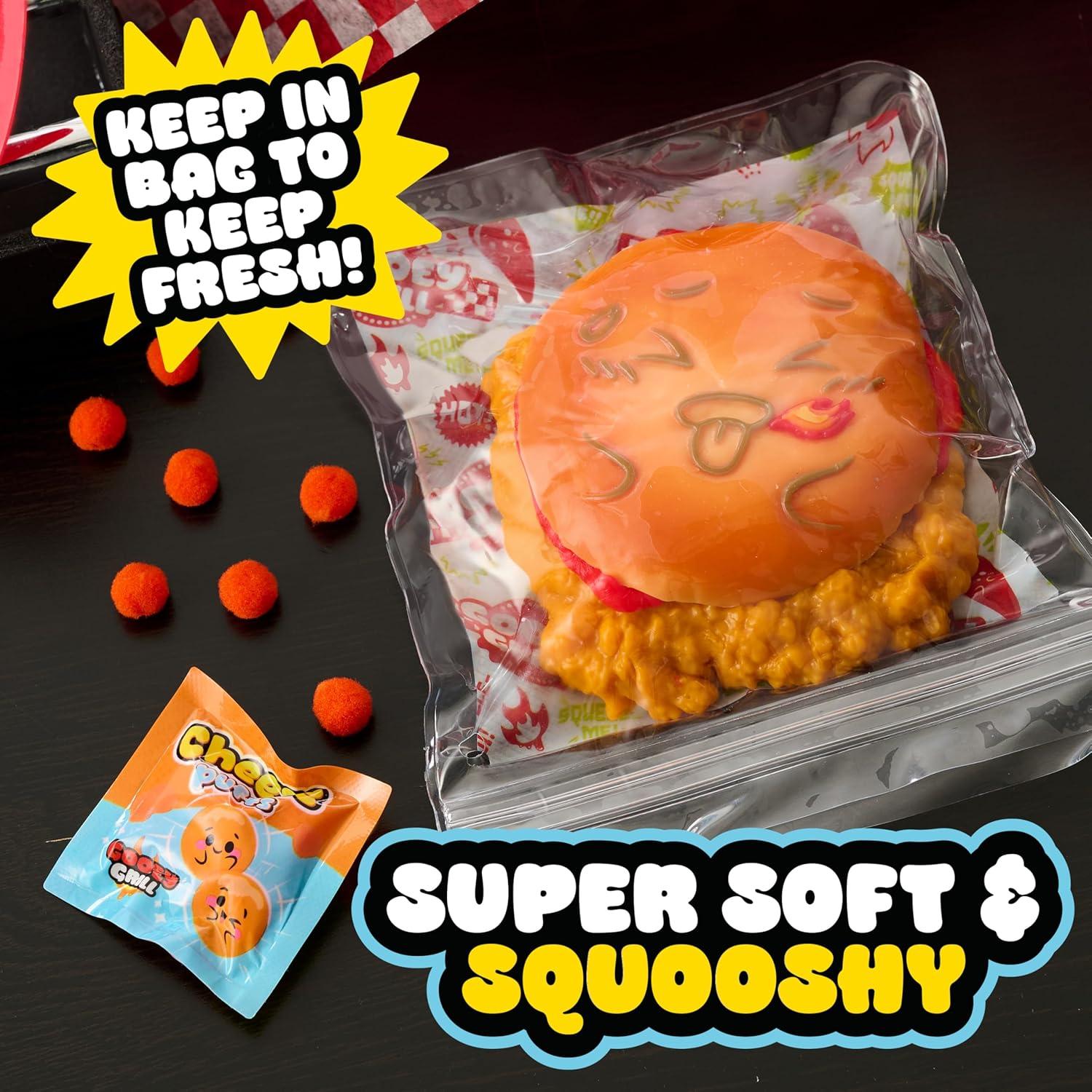 imageOoey Gooey Gooey Grill Chicken BBGoo Set with Toppings Super Soft and Squishy Play Food Fidget and Sensory Toy for Kids Girls Boys Ages 3 and Up by Just Play