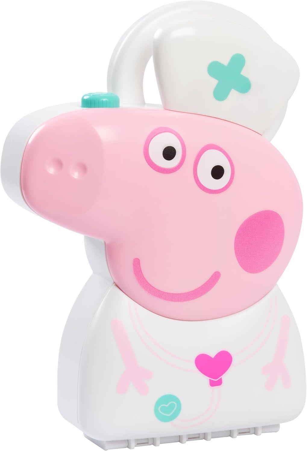 imagePeppa Pig Checkup Case Set with Carry Handle 8Piece Doctor Kit for Kids with Stethoscope Kids Toys for Ages 3 Up by Just Play