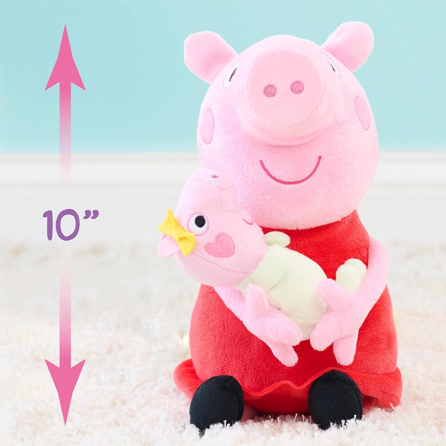 imagePeppa Pig Lil Friends Big Sis 115inch Plush Stuffed Animal Featuring Baby Evie Soft Toys for Fans Girls Preschoolers Kids Ages 3 and Up by Just Play