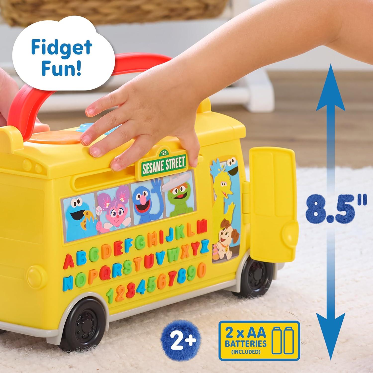 imageSesame Street Elmos Learn ampamp Go School Bus Interactive Toy with Lights and Sounds Toddlers Learn The Alphabet Phonics Numbers Music ampamp More Toy for Girls Boys Kids Ages 2 and Up by Just Play