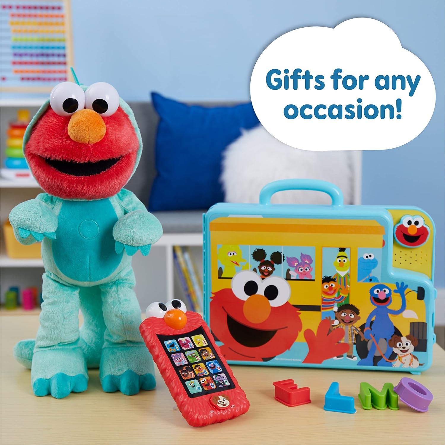 imageSesame Street Learn with Elmo Pretend Play Phone Learning and Education Kids Toys for Ages 2 Up by Just Play