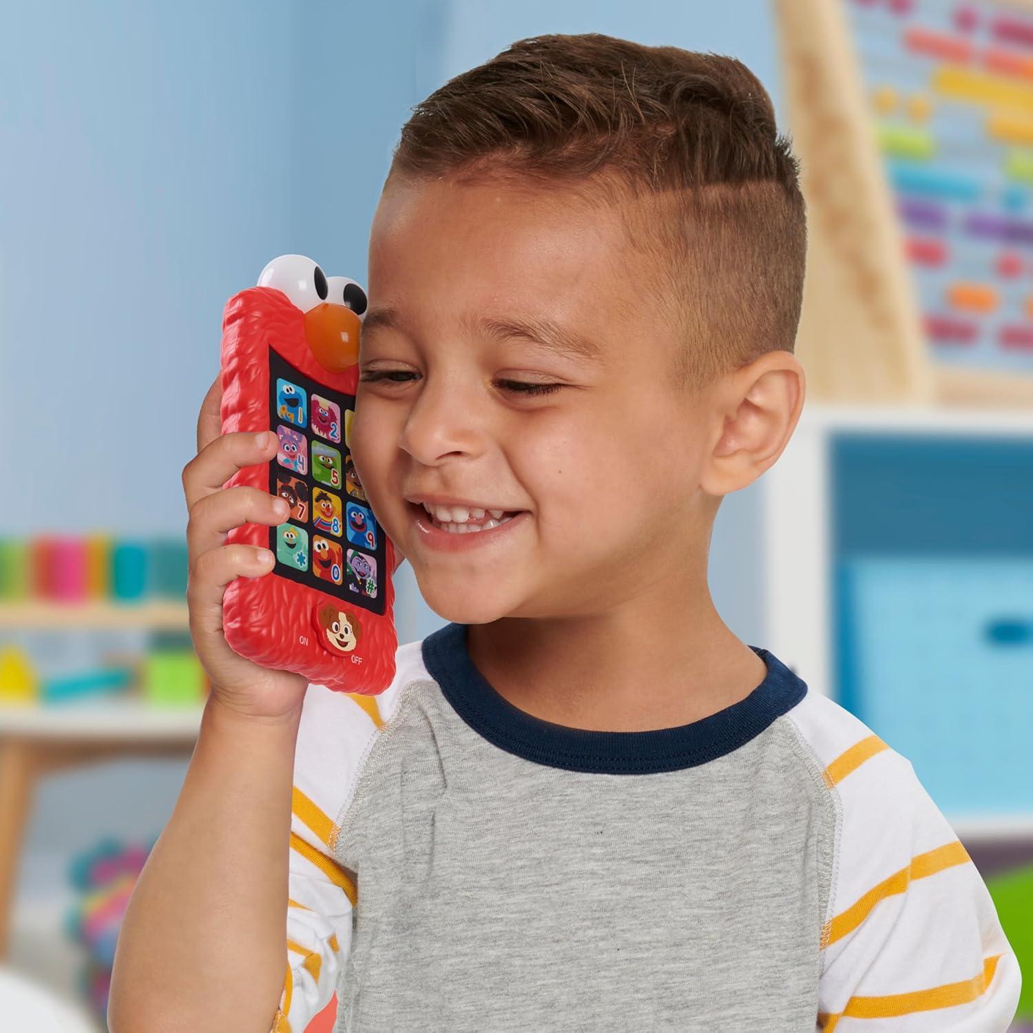imageSesame Street Learn with Elmo Pretend Play Phone Learning and Education Kids Toys for Ages 2 Up by Just Play