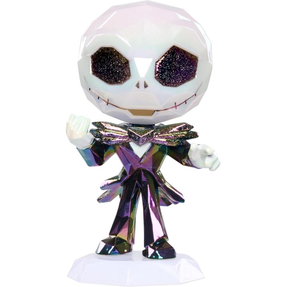 imageDisney Tim Burtons The Nightmare Before Christmas 5inch Collectible Jack Skellington Bobblehead Figure with Sparkle Finish Toy for Fans Girls Boys Kids Ages 3 and Up by Just Play