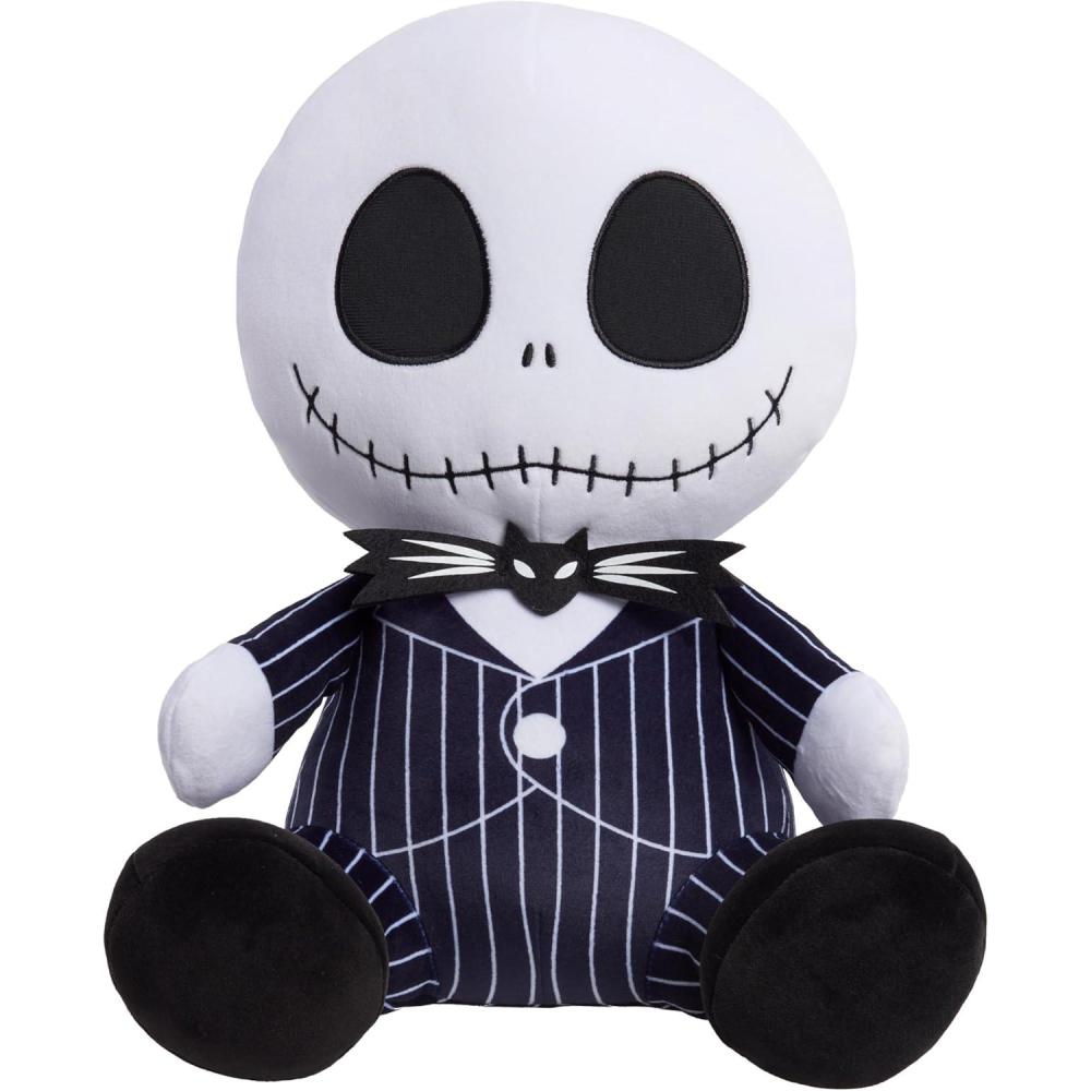 imageDisney Tim Burtons The Nightmare Before Christmas Jack Skellington Comfort Weighted Plush Kids Toys for Ages 3 Up by Just Play