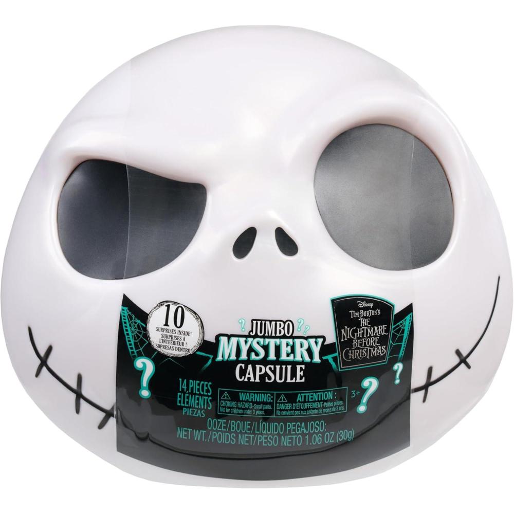imageDisney Tim Burtons The Nightmare Before Christmas Jumbo Mystery Capsule 10 Surprises Inside Blind Box Holiday Stocking Stuffers Gifts Presents Ages 3 and Up by Just Play