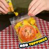 Just Play Ooey Gooey Gooey Grill Smooosh Burger Set with Toppings, Super Soft and Squishy Play Food, Fidget and Sensory Toy for Kids, Girls, Boys, Ages 3 and Up
