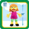 Just Play Sesame Street Big Hugs 18-inch Large Plush Julia Doll, Soft Fabric, Pretend Play, Kids Toys for Ages 18 Month