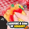Ooey Gooey Gooey Grill Squeezy Cheesy Fries Set with Toppings, Super Soft and Squishy Play Food, Fidget and Sensory Toy for Kids, Girls, Boys, Ages 3 and Up by Just Play