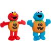 Sesame Street Elmo & Cookie Monster Small Halloween Plush 2-Pack, Sustainable Stuffed Animal, Soft Plushie, Kids Toys for Ages 18 Month by Just Play