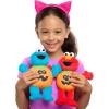 Sesame Street Elmo & Cookie Monster Small Halloween Plush 2-Pack, Sustainable Stuffed Animal, Soft Plushie, Kids Toys for Ages 18 Month by Just Play