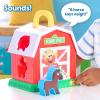 Sesame Street Elmo’s Learn & Sort Barn with Music and Sounds, 6-Pieces, Teaches Toddlers Shapes, Sounds, and Problem-Solving Skills, Toy for Girls, Boys, Kids, Ages 2 and Up by Just Play
