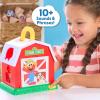 Sesame Street Elmo’s Learn & Sort Barn with Music and Sounds, 6-Pieces, Teaches Toddlers Shapes, Sounds, and Problem-Solving Skills, Toy for Girls, Boys, Kids, Ages 2 and Up by Just Play