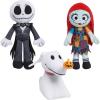 Disney Tim Burton’s The Nightmare Before Christmas Small Plush 3-Pack Bundle, Plush Dolls, Kids Toys for Ages 3 Up by Just Play