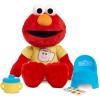 Sesame Street Potty Time Elmo 12-Inch Sustainable Plush Stuffed Animal, Sounds and Phrases, Potty Training Tool, Kids Toys for Ages 18 Month by Just Play