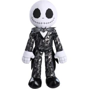 Disney Tim Burton’s The Nightmare Before Christmas Large 19-inch Jack Skellington Plush Stuffed Animal, Mettalic Finish, Soft Toys for Fans, Girls, Boys, Kids Ages 3 and Up by Just Play