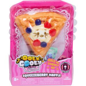 Just Play Ooey Gooey Le Goo Bakery Squeezeberry Waffle Set with Toppings, Super Soft and Squishy Play Food, Fidget and Sensory Toy for Kids, Girls, Boys, Ages 3 and Up
