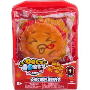 Ooey Gooey Gooey Grill Chicken BBGoo Set with Toppings, Super Soft and Squishy Play Food, Fidget and Sensory Toy for Kids, Girls, Boys, Ages 3 and Up by Just Play