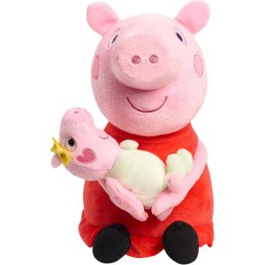 Peppa Pig Lil Friends Big Sis 11.5-inch Plush Stuffed Animal Featuring Baby Evie, Soft Toys for Fans, Girls, Preschoolers, Kids, Ages 3 and Up by Just Play