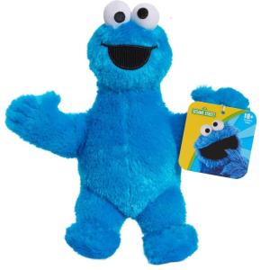 Sesame Street Friends 8-inch Cookie Monster Sustainable Plush Stuffed Animal, Kids Toys for Ages 18 Month by Just Play