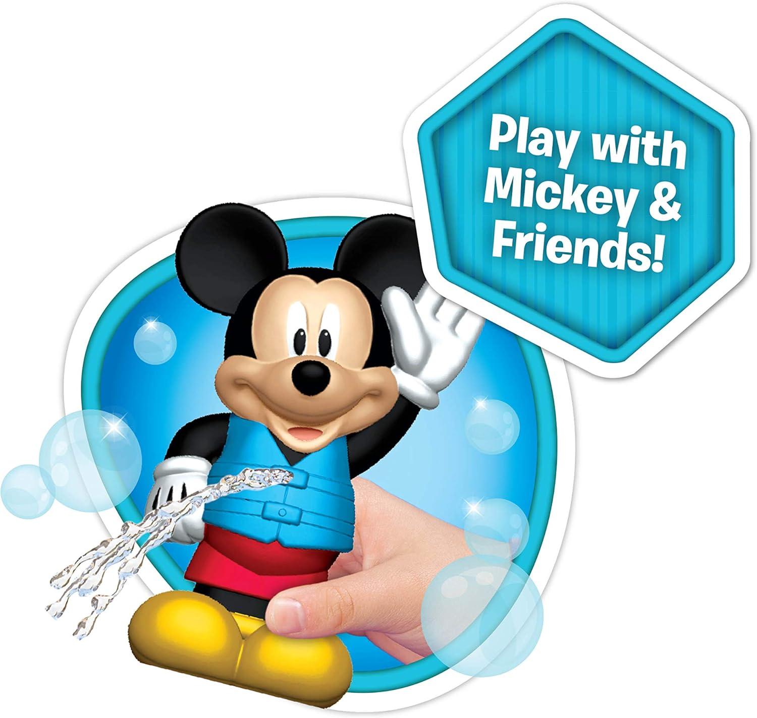 imageDisney Junior Mickey Mouse Bath Toy Set Includes Mickey Mouse Donald Duck and Pluto Water Toys Kids Toys for Ages 3 Up by Just Play