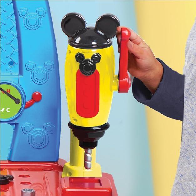 imageDisney Junior Mickey Mouse Funhouse Workbench 43piece Kids Construction Tool Set Kids Toys for Ages 3 Up Amazon Exclusive by Just Play