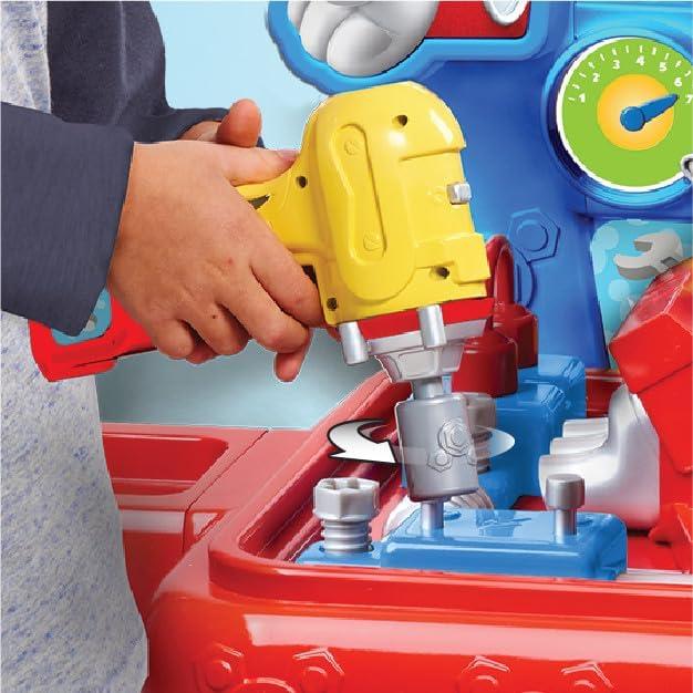 imageDisney Junior Mickey Mouse Funhouse Workbench 43piece Kids Construction Tool Set Kids Toys for Ages 3 Up Amazon Exclusive by Just Play