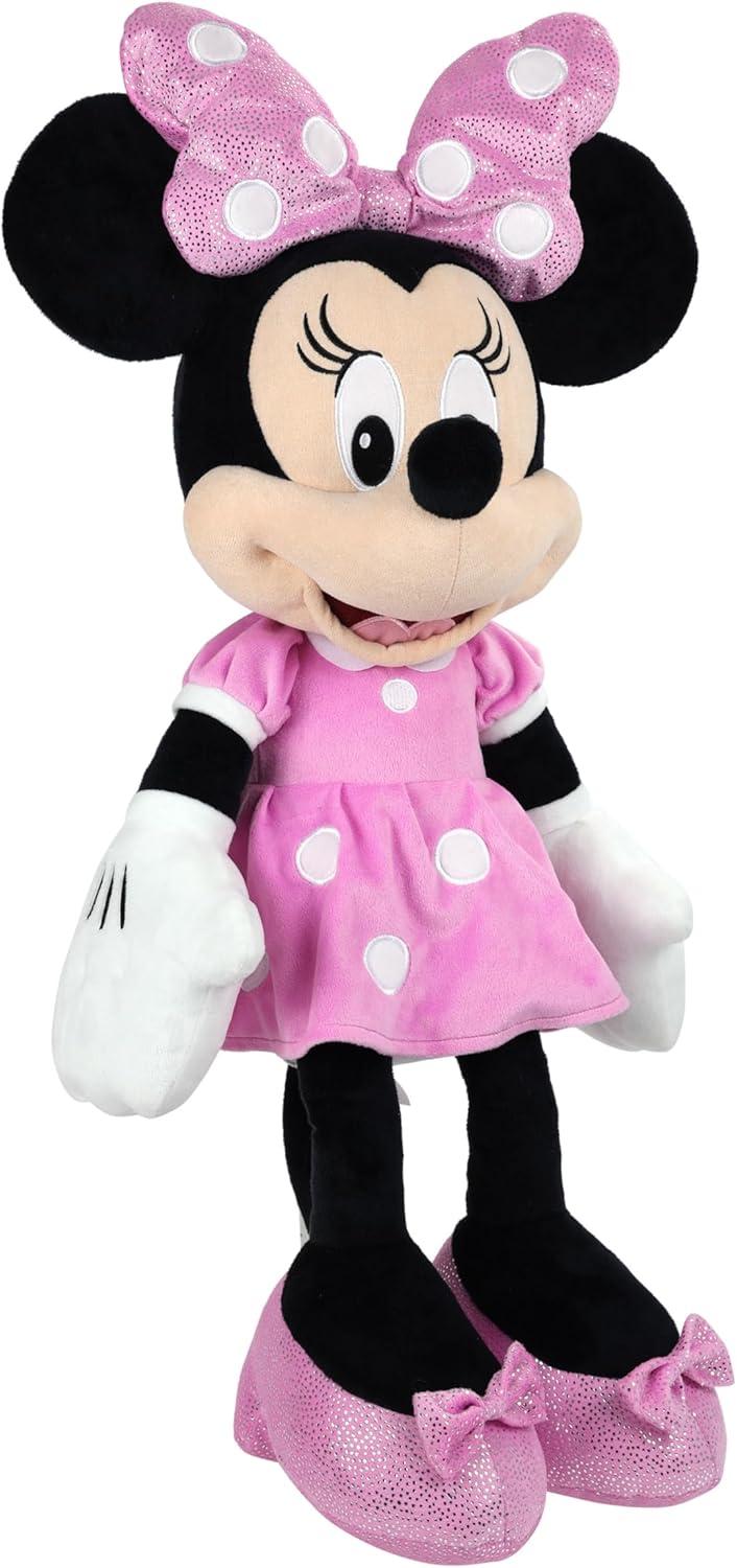 imageDisney Junior Mickey Mouse Jumbo 25inch Plush Minnie Mouse Doll Pink Super Soft Plush Kids Toys for Ages 2 Up by Just Play