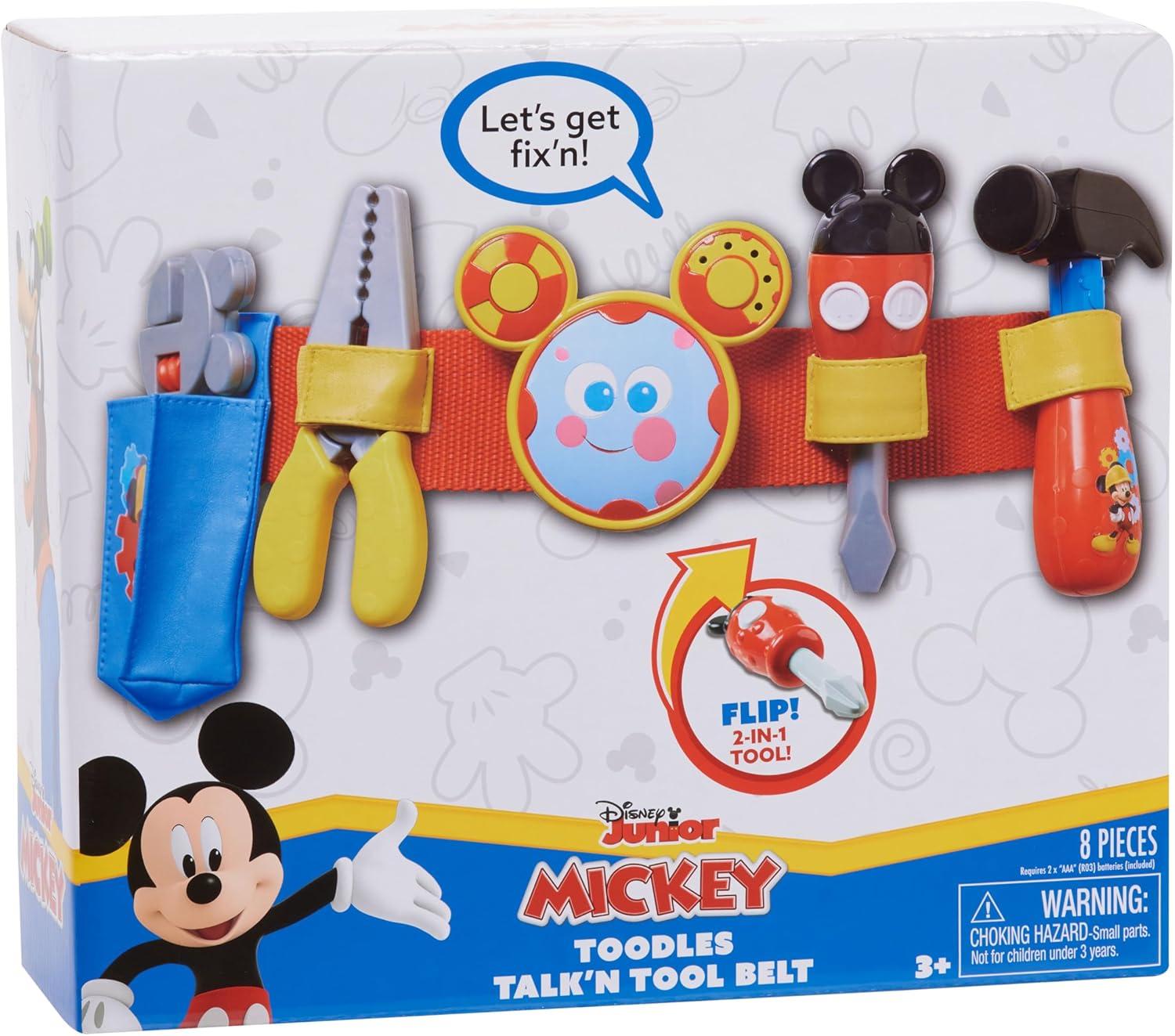 imageDisney Mickey Toodles Talkn Toolbelt and Kids Play Tool Accessories for Dress Up and Pretend Play Kids Toys for Ages 3 Up by Just Play