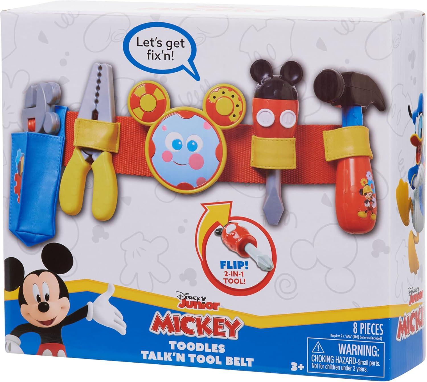 imageDisney Mickey Toodles Talkn Toolbelt and Kids Play Tool Accessories for Dress Up and Pretend Play Kids Toys for Ages 3 Up by Just Play