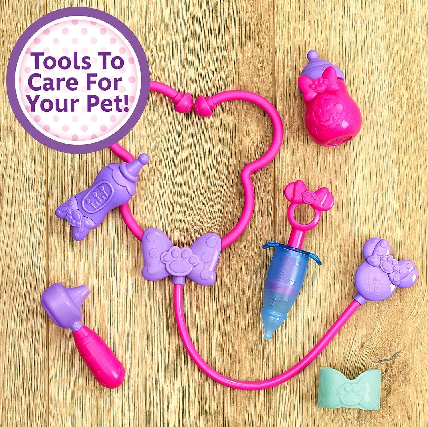 imageJust Play Disney Junior Minnie Mouse OntheGo Pet Vet Backpack Set Dress Up and Pretend Play Doctor Kit Officially Licensed Kids Toys for Ages 3 Up