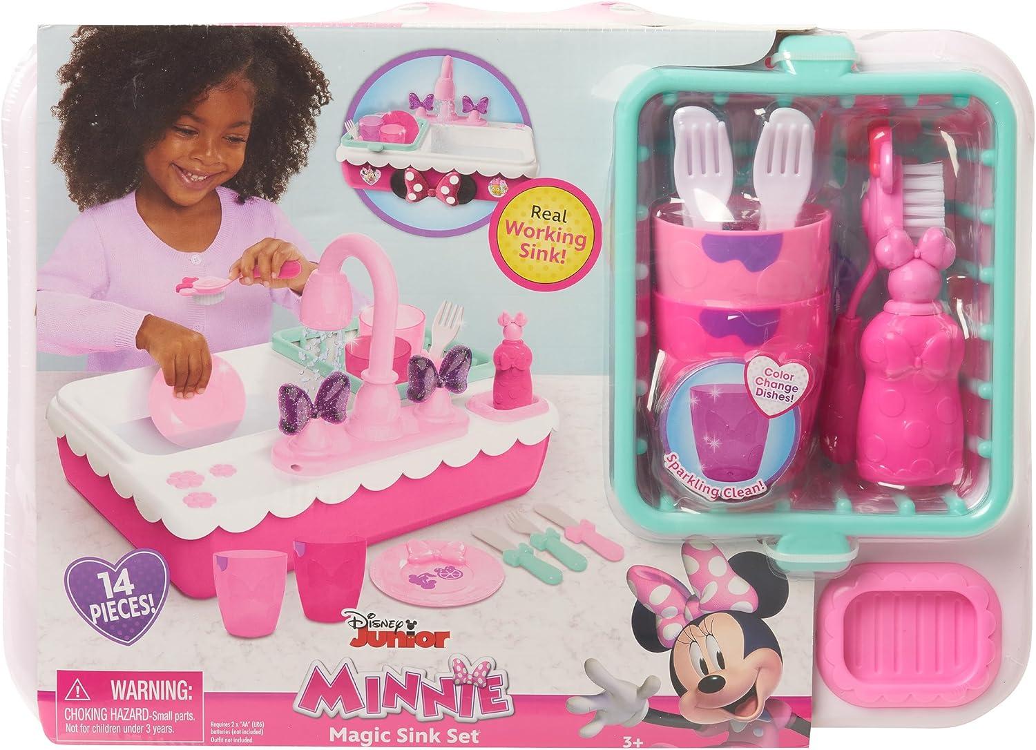 imageMinnies Happy Helpers Magic Sink Set Pretend Play Working Sink Kids Toys for Ages 3 Up by Just Play