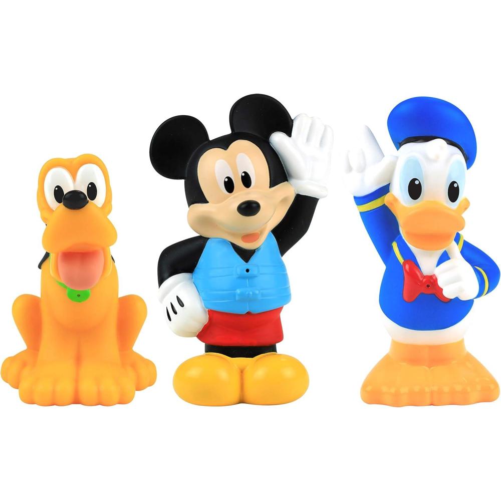 imageDisney Junior Mickey Mouse Bath Toy Set Includes Mickey Mouse Donald Duck and Pluto Water Toys Kids Toys for Ages 3 Up by Just Play