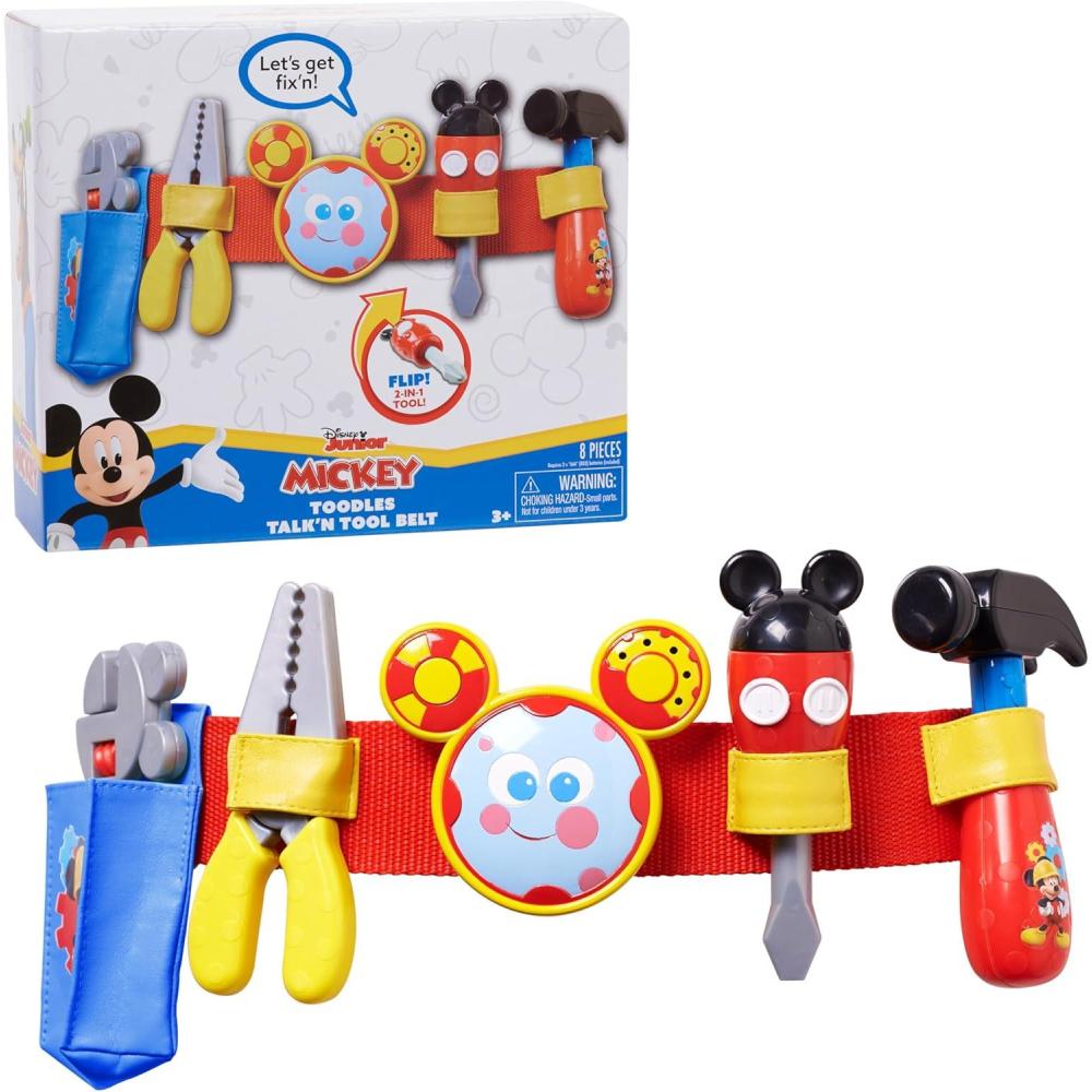 imageDisney Mickey Toodles Talkn Toolbelt and Kids Play Tool Accessories for Dress Up and Pretend Play Kids Toys for Ages 3 Up by Just Play