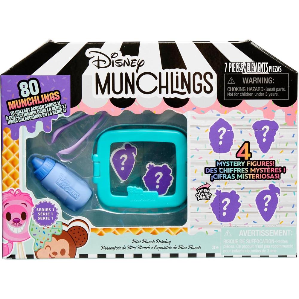 imageDisney Munchlings Mini Munch Displays 7Piece Color Change Figure Set Blind Box Holiday Stocking Stuffers Gifts Presents Kids Toys for Ages 3 Up by Just PlayModern