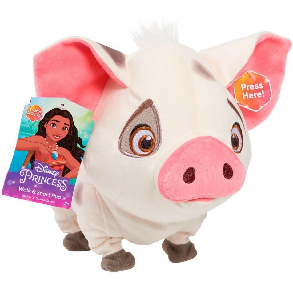 imageDisney Princess Moana Walk ampamp Snort Pua Plush Sounds Movement Stuffed Animal Pig Kids Toys for Ages 3 Up by Just Play