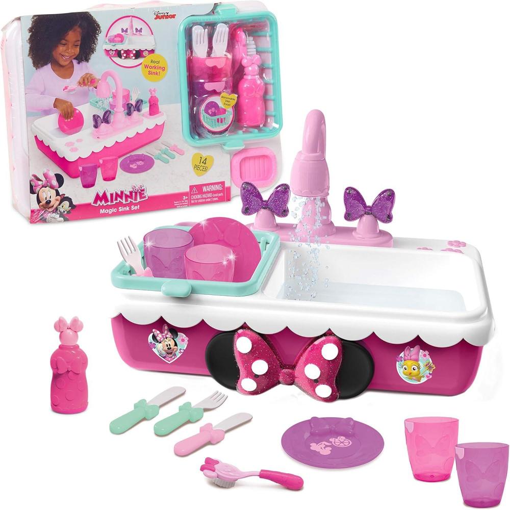 imageMinnies Happy Helpers Magic Sink Set Pretend Play Working Sink Kids Toys for Ages 3 Up by Just Play