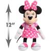Disney Junior Mickey Mouse Funhouse Singing Fun Minnie Mouse 13 Inch Lights and Sounds Feature Feature Plush, Sings Bowtoons Theme Song, Kids Toys for Ages 3 Up by Just Play