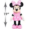Disney Junior Mickey Mouse Large 19-inch Plush Minnie Mouse, Stuffed Animals, Pretend Play