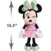 Disney Junior Minnie Mouse 8-Inch Beanbag Plush, Minnie Mouse in Pink Sweet Treats Dress, Stuffed Animal