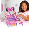 Disney Junior Minnie Mouse Get Glam Magic Table Top Pretend Play Vanity, Officially Licensed Kids Toys for Ages 3 Up by Just Play
